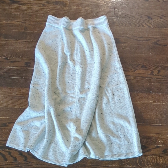 Lands' End Gray A-Line Midi Skirt Casual - Picture 2 of 8